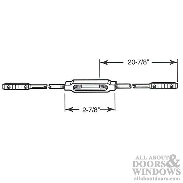 Screen Door Brace with Turn Buckle - Screen Door Brace with Turn Buckle