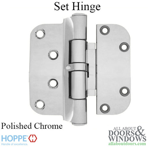 Hoppe F49-R, 2009 Set Hinge-LHI/RHO - Polished Chrome - Hoppe F49-R, 2009 Set Hinge-LHI/RHO - Polished Chrome