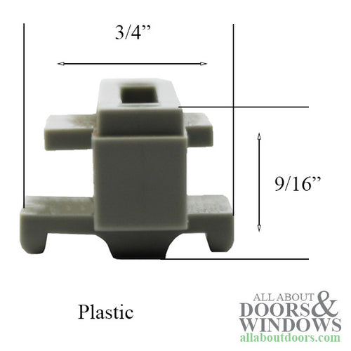 Weather Shield Double Slide, Bottom Rail Sash Glide, Interior - Weather Shield Double Slide, Bottom Rail Sash Glide, Interior