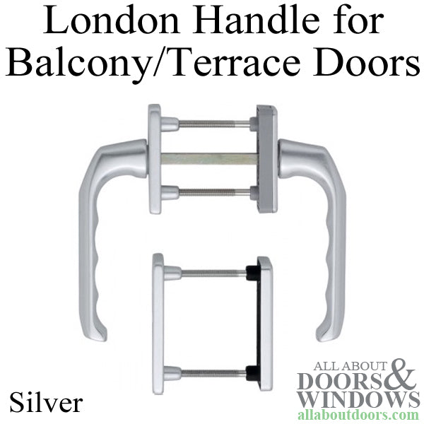 London Patio Balcony Handle, Non-Keyed - London Patio Balcony Handle, Non-Keyed