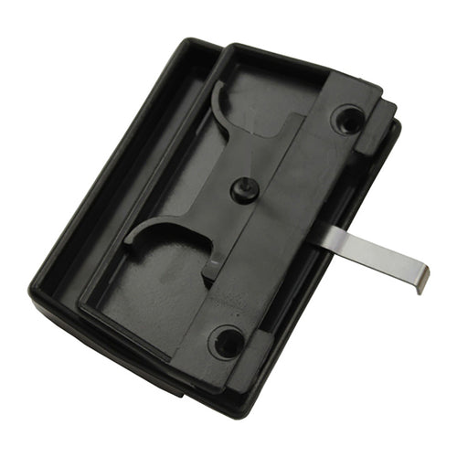 Non-Handed Plastic Latch & Pull Handle Set with Steel Latch for Sliding Screen Door - Black - Non-Handed Plastic Latch & Pull Handle Set with Steel Latch for Sliding Screen Door - Black