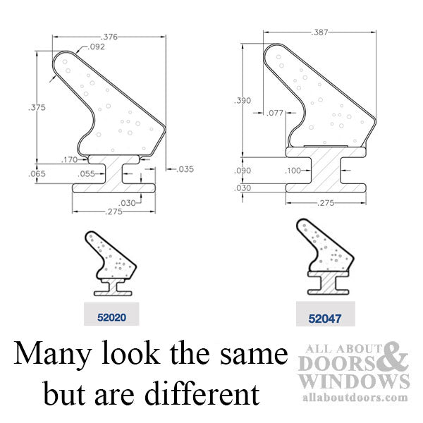 .275 T-Slot Backing, .375 Foam Seal 1,000' roll - .275 T-Slot Backing, .375 Foam Seal 1,000' roll