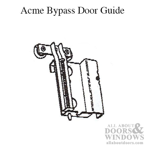 Acme 4015 Mirror bypass door guide - Rollers - Acme 4015 Mirror bypass door guide - Rollers