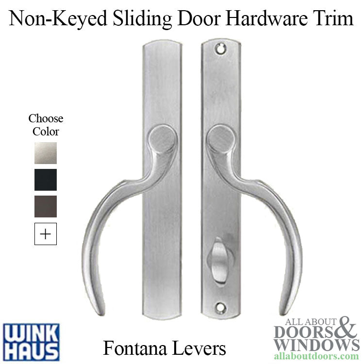 Fontana Non-Keyed Entry, Winkhaus Sliding Door Hardware Trim - Fontana Non-Keyed Entry, Winkhaus Sliding Door Hardware Trim