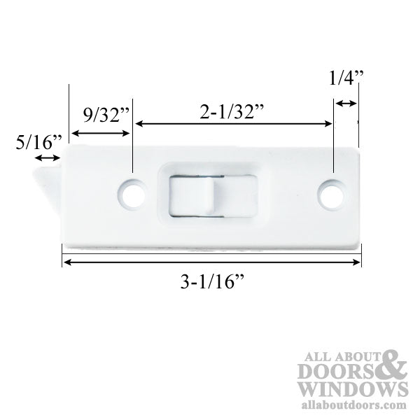 Tilt Latch - Vinyl Window Tilt Latch Hardware, Vinyl - White - Tilt Latch - Vinyl Window Tilt Latch Hardware, Vinyl - White