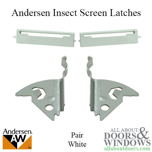 Andersen Screen Latches For Perma Shield Narroline Windows Insect Screen Latches White