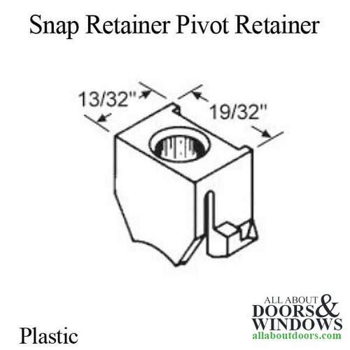 Plastic Snap In Pivot Retainer - Plastic Snap In Pivot Retainer