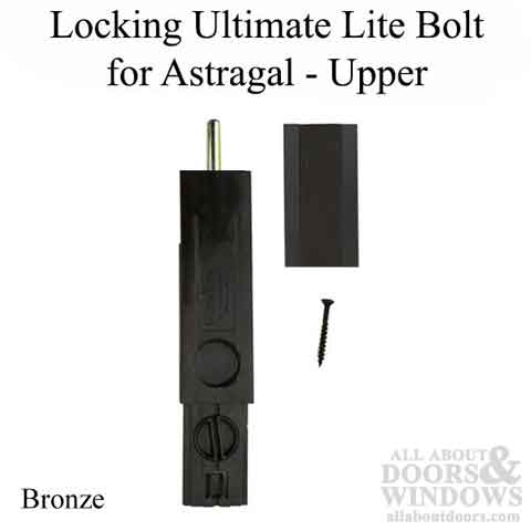 Locking Ultimate Lite Bolt for Astragal, Upper - Locking Ultimate Lite Bolt for Astragal, Upper