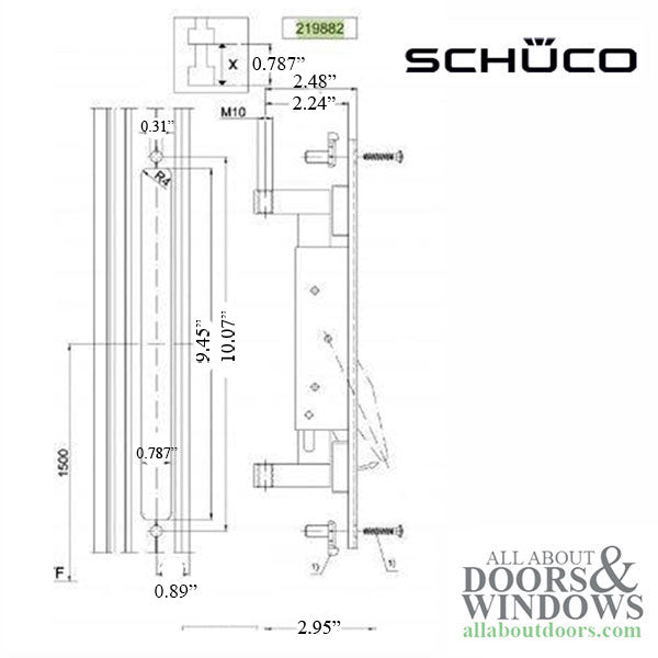 Schuco Rebate Shoot Bolt and STL 63 - Schuco Rebate Shoot Bolt and STL 63