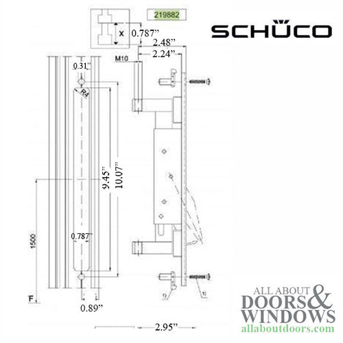 Schuco Rebate Shoot Bolt and STL 63 - Schuco Rebate Shoot Bolt and STL 63