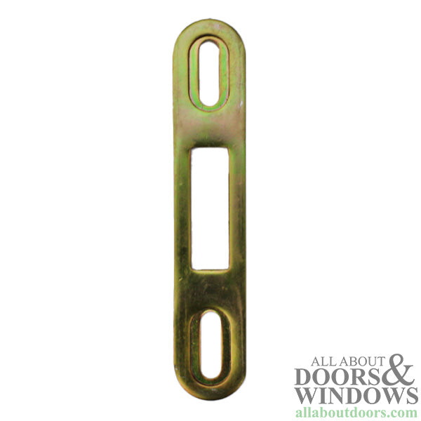 Latch Keeper for Sliding Glass Door 4 Inch Length 2-7/8 Inch Screw Hole Spacing - Latch Keeper for Sliding Glass Door 4 Inch Length 2-7/8 Inch Screw Hole Spacing