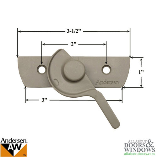 Andersen Sash Lock 400 Series Woodwright Double Hung Window Stone Finish - Andersen Sash Lock 400 Series Woodwright Double Hung Window Stone Finish