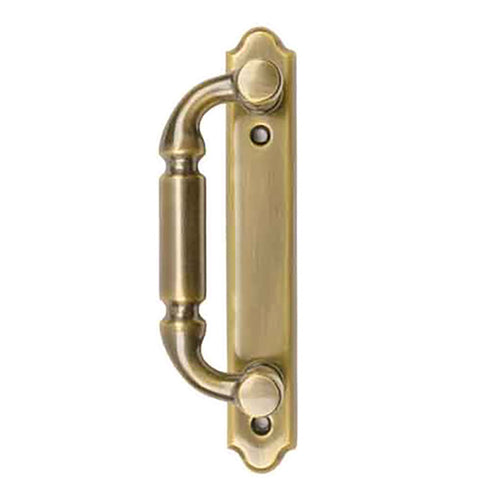 Andersen Frenchwood Gliding Door - Handle - Covington - Left Interior/Right Exterior - Antique Brass - Andersen Frenchwood Gliding Door - Handle - Covington - Left Interior/Right Exterior - Antique Brass