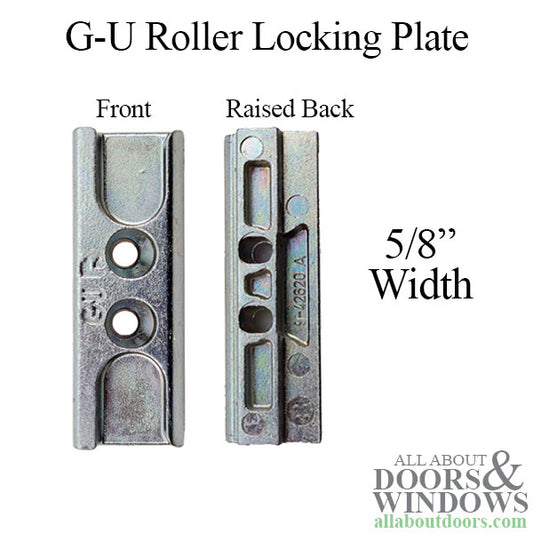 GU Euro Groove Locking Plate, 5/8" Width