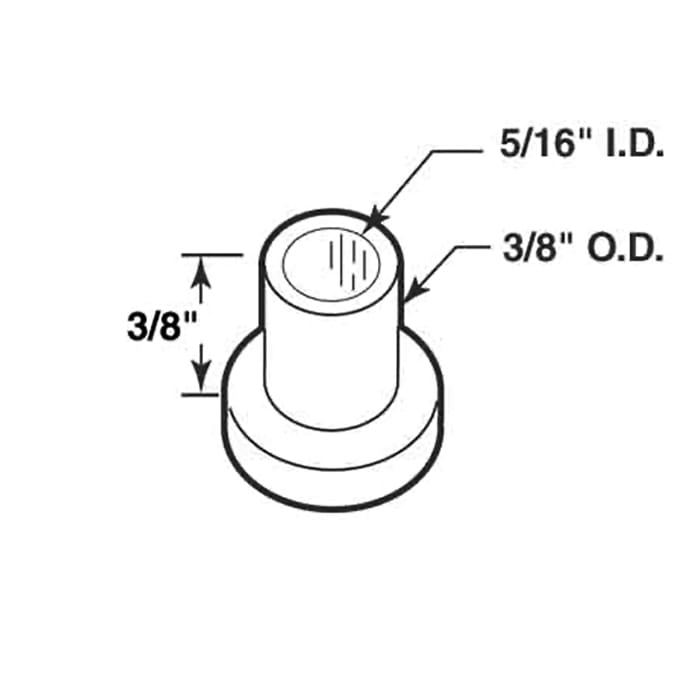 BI-Fold Door Pivot Rod Cap, 25 Pack - BI-Fold Door Pivot Rod Cap, 25 Pack
