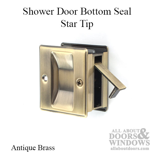 Pocket Door Pull Passage 2-1/2 x 2-3/4 Inch - Choose Finish - Pocket Door Pull Passage 2-1/2 x 2-3/4 Inch - Choose Finish