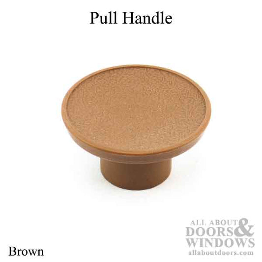 Bi-fold door pull knob / handle, Brown