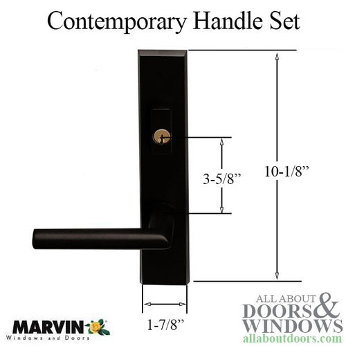 Marvin Contemporary Handle Set, Active Keyed - Marvin Contemporary Handle Set, Active Keyed