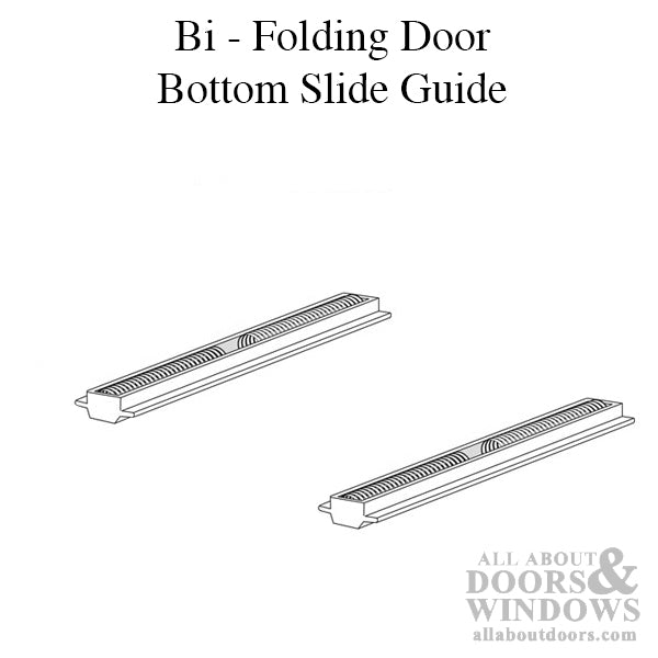 BI-FOLD DOOR BOTTOM SLIDE GUIDE - 4 Inch - 2 Pack - BI-FOLD DOOR BOTTOM SLIDE GUIDE - 4 Inch - 2 Pack