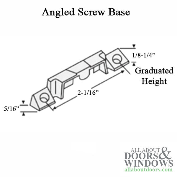 Truth 40882.13  Lug Keeper 5/16 wide, 2-1/16 Screw holes - Truth 40882.13  Lug Keeper 5/16 wide, 2-1/16 Screw holes