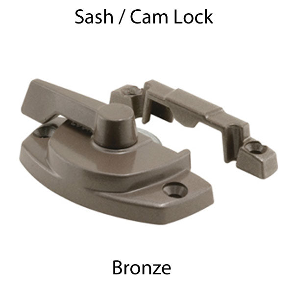 Sash/Cam Lock - Vinyl and Aluminum Sash Hardware, Die-cast - Bronze - Sash/Cam Lock - Vinyl and Aluminum Sash Hardware, Die-cast - Bronze