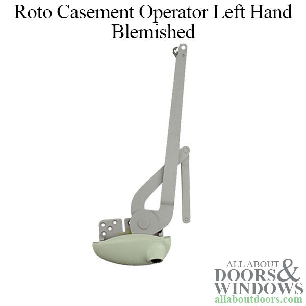 Blemished - Roto Pro Drive Dual V-Arm Casement Window Operator - Left Hand shown - Almond - Blemished - Roto Pro Drive Dual V-Arm Casement Window Operator - Left Hand shown - Almond