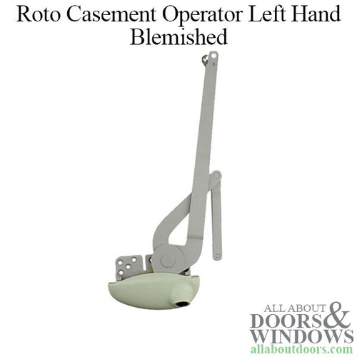 Blemished - Roto Pro Drive Dual V-Arm Casement Window Operator - Left Hand shown - Almond - Blemished - Roto Pro Drive Dual V-Arm Casement Window Operator - Left Hand shown - Almond