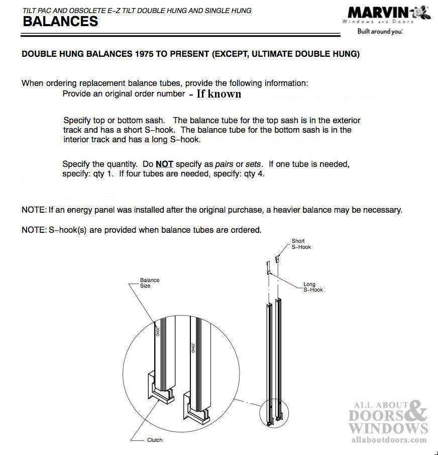 Marvin E-Z Tilt Pac Balance - White Clutch - Marvin E-Z Tilt Pac Balance - White Clutch