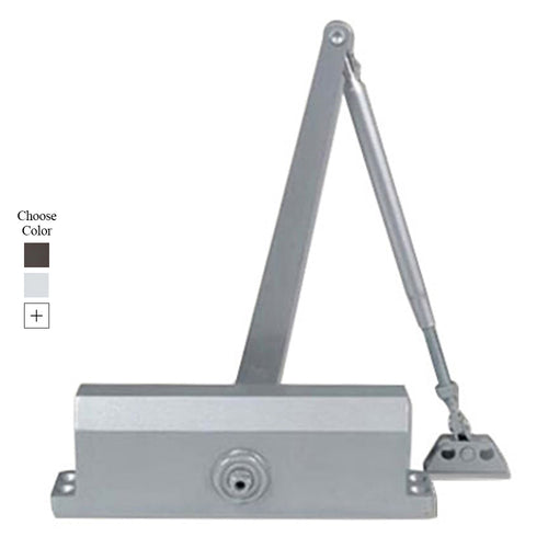 Grade 3 Streamline Commercial Door Closer with no Back-check, Spring size 4, Aluminum - Grade 3 Streamline Commercial Door Closer with no Back-check, Spring size 4, Aluminum