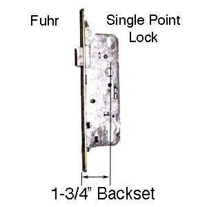 Fuhr Mortise Lock, Single Point  - See Replacement Options - Fuhr Mortise Lock, Single Point  - See Replacement Options