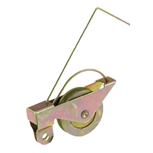Wire Spring Tension Roller Assembly for Sliding Screen Door with 1-1/4" Steel Wheel