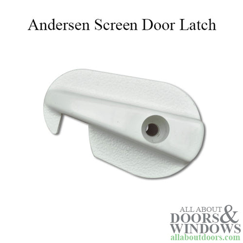 Andersen 3 Panel Screen Door Latch - White - Andersen 3 Panel Screen Door Latch - White