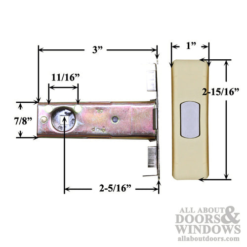 Snap-In Keyed Double Cylinder Deadbolt Lock - Polished Brass - Snap-In Keyed Double Cylinder Deadbolt Lock - Polished Brass