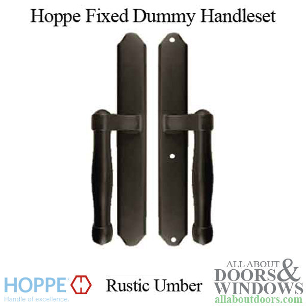 Hoppe HLS 9000 Sliding Door Handle-Set, M574/2170N, Fixed Dummy - Rustic Umber - Hoppe HLS 9000 Sliding Door Handle-Set, M574/2170N, Fixed Dummy - Rustic Umber