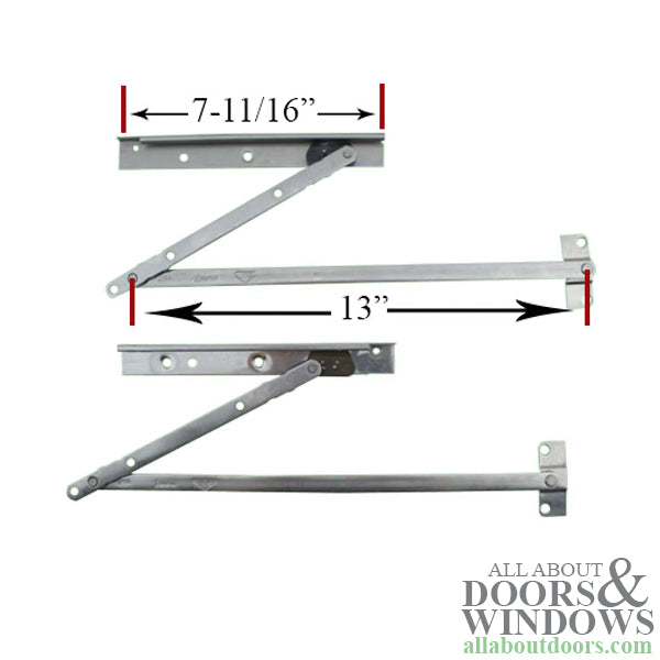 Andersen 13 Inch Awning Hinge Set with Screws - Andersen 13 Inch Awning Hinge Set with Screws