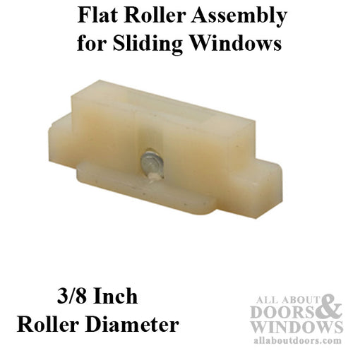 Roller Assembly (Flat) - Sliding Windows, Nylon / Steel - Roller Assembly (Flat) - Sliding Windows, Nylon / Steel