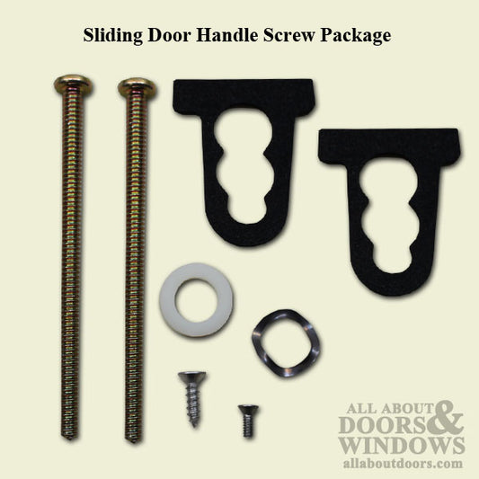 Sliding Door Handle Screw Package - 3-1/4" & 5/16" Machine Screws