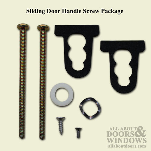 Sliding Door Handle Screw Package - 3-1/4