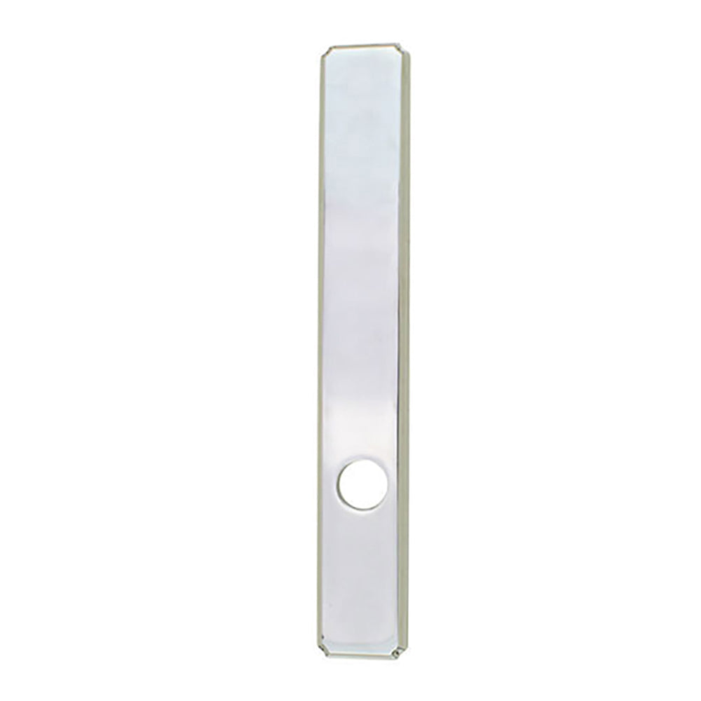 Escutcheon Plate, Newbury Exterior Passive Door - Polished Chrome - Escutcheon Plate, Newbury Exterior Passive Door - Polished Chrome