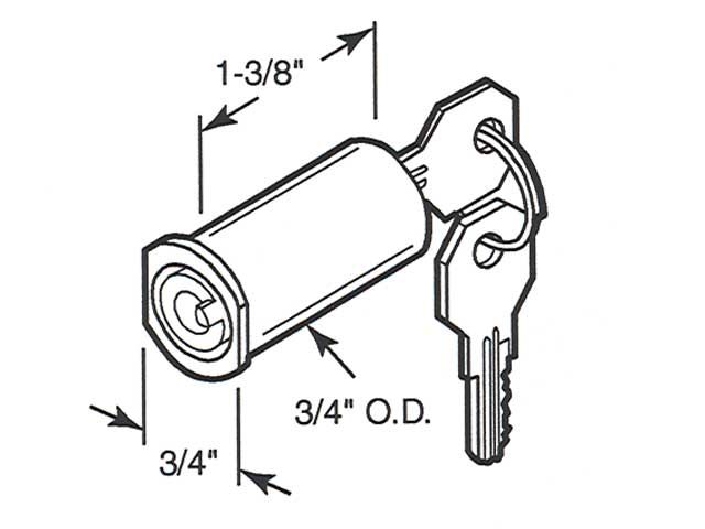 Keyed Knob Latch Cylinder - Keyed Knob Latch Cylinder