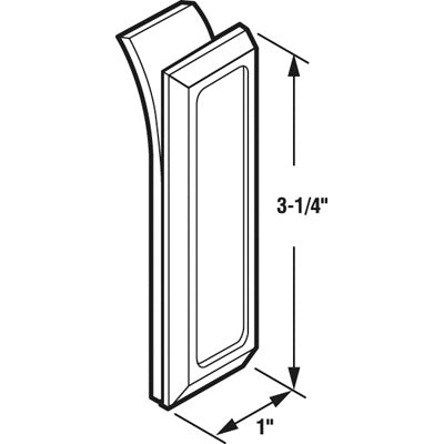 Clear Self-adhesive Pull for Shower Door - 2 pack - Clear Self-adhesive Pull for Shower Door - 2 pack