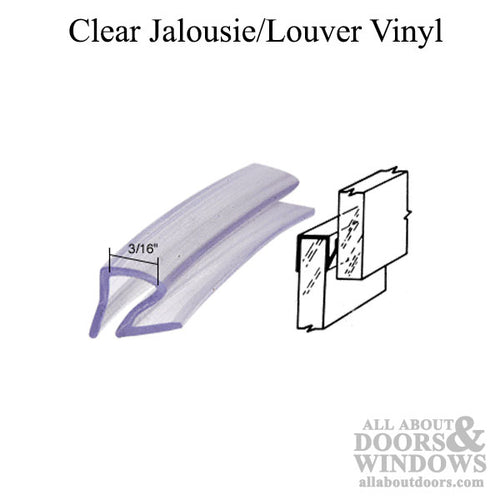 CRL Clear Jalousie and Louver Slat Vinyl - CRL Clear Jalousie and Louver Slat Vinyl