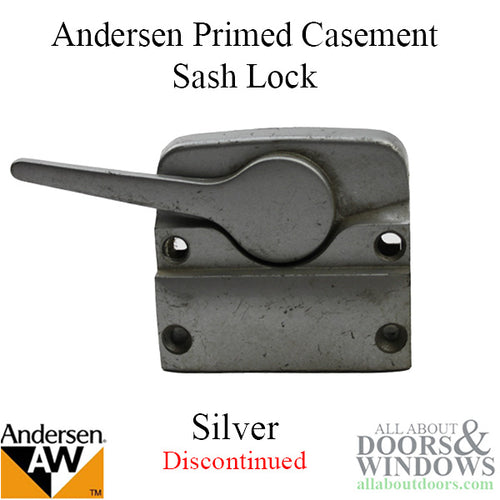 Andersen Primed Casement Sash Lock, Left Hand (1945-1974) - Silver, Blemished - Andersen Primed Casement Sash Lock, Left Hand (1945-1974) - Silver, Blemished