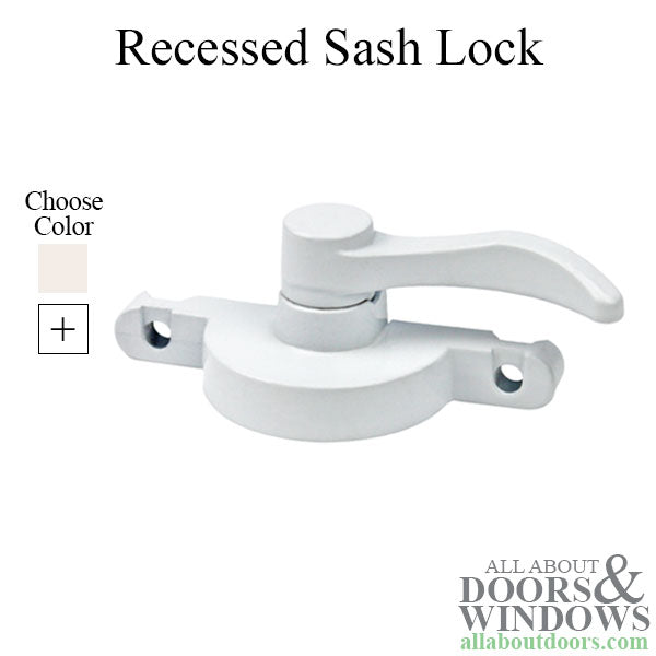 Recessed Sash Lock, Cut off Tail, Narrow Pull-In - Recessed Sash Lock, Cut off Tail, Narrow Pull-In