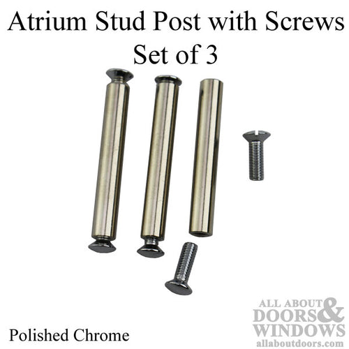 Atrium Stud Post with Screws, Set of 3 - Atrium Stud Post with Screws, Set of 3