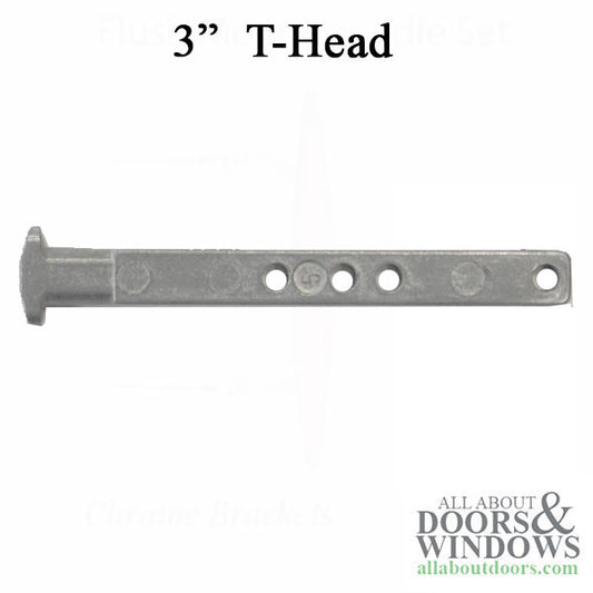 T-Head Pivot Bar, 4 hole  3 inch - Zinc Die cast