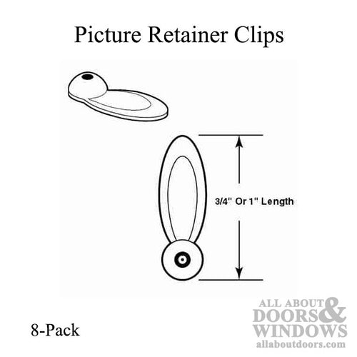 Picture Retainer Clip - 8 Pack - Picture Retainer Clip - 8 Pack