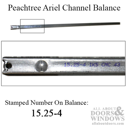 Peachtree Ariel 15-1/4-4 Channel Balance, 2440 Non-Tilt Window