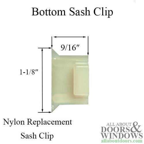 Bottom Nylon Replacement Sash Clip - Bottom Nylon Replacement Sash Clip