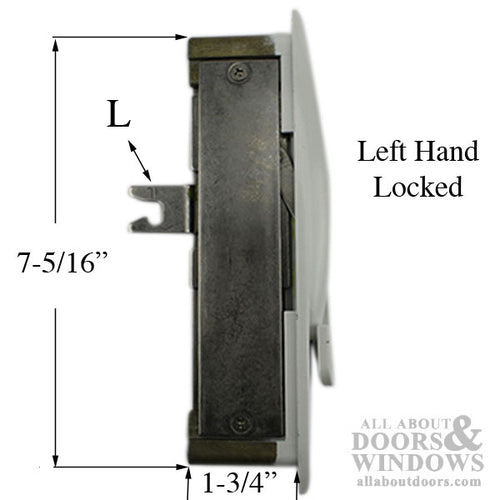 Casement Window, Heavy Duty Sash Lock - White - Casement Window, Heavy Duty Sash Lock - White